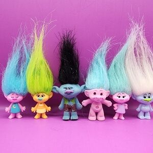 6 DreamWorks Trolls Movie 2" Figures